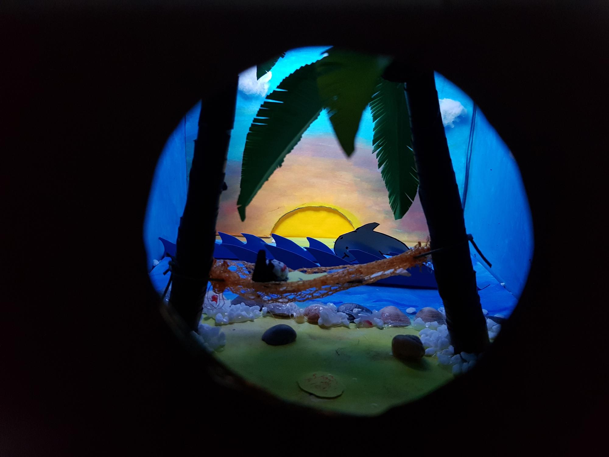 „Traumurlaub in der Kiste“ von Leonhardt Klassen, 6b