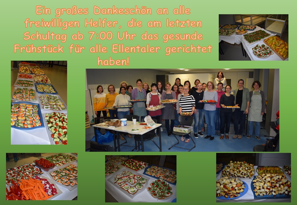 Dank an alle Helfer des gesunden Frühstücks!