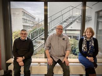 Schulleitung und Herr Lübbe