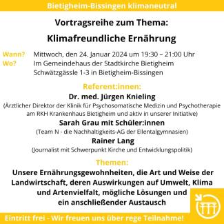 Vortrag bei Bi-Bi klimaneutral