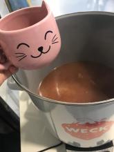 Punsch aus Tee und unserem eigenen Apfelsaft!