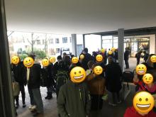 Die Schlange am Ende der 1.Pause 🫣