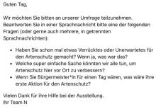 Wir freuen uns über Sprachnachrichten!