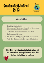 Infos zur Saatgutbibliothek: Ausleihe