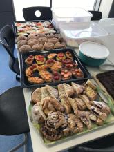 Das Buffet ist vorbereitet