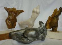 Jahrgangsstufe 1 (zweistündiger bk-Kurs); Thema: Torso aus Ton 