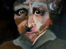 Portrait (Acryl auf Leinwand) - Melike Tasgin, J1