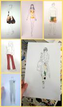 Cutouts; Modedesign Klasse 9a